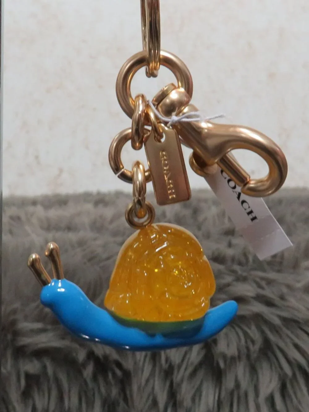 Coach Observed By Us Snail Bag Charm (Multicolor)